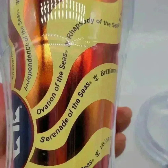 Beautiful Royal Caribbean Cruise Ship Coca Cola 2017 Travel Mug Tumbler w/ LID - Picture 9 of 12